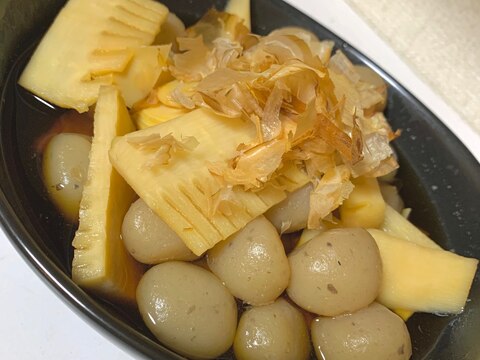 タケノコと玉こんにゃくの煮物
